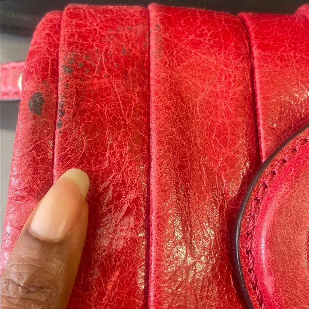 🔴CLEARANCE🔴 Marciano Red Studded Foldover Clutch